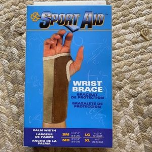Sport Aid Right XL Wrist Brace Fits 4”-5”